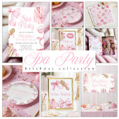 Poster Spa Party Pink Birthday Pedicure Sign