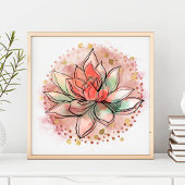 Therapistische spa Succulent Yoga Healing QR Code Visitekaartje