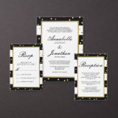 Mousserende strepen | Elegante Trouwtafel Kaart (Personaliseer de collectie van deze zelfstandige maker.)