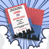 Assiettes En Carton Spider Superhero Rouge et Bleu Anniversaire