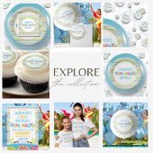 Serviette En Papier Soirée d'anniversaire de la fête de la piscine de 