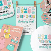 Carte Soirée de bain Vintage sur mesure Anniversaire