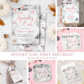 Serviette En Papier Éffrayant une fille Halloween 1er anniversaire