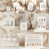 Carte D'accompagnement Sports bear baby shower bearly wait book request