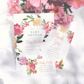 Papier Fleurs de printemps | Budget simple Baby shower fi