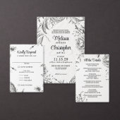 Éventail Programme de cérémonie de mariage du jardin de pri (Personnalisez la collection de ce créateur indépendant.)