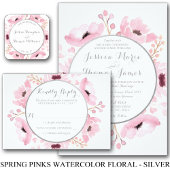 Save The Date Ressort Rose Aquarelle Floral Enregistrer La Date