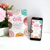 Invitation Saupoudré de Donut deux douces fête d'anniversaire