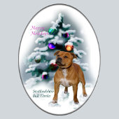 Staffordshire Bull Terrier Kerstmis Cadeaupapier