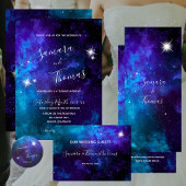 Star Licht Blauw Sky Bruiloft Save The Date