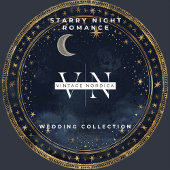 Étiquette Starry Night Romance Mariage