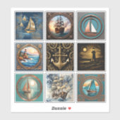 Collection Sticker Nautique (Feuille)
