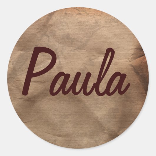 Collection Stickers de nom PAULA (Devant)