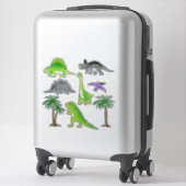Collection Stickers Dinosaur Land Cute Dino (Sur valise)
