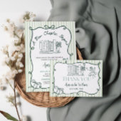 Invitation Storybook Green Baby Shower