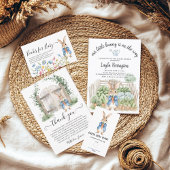 Sticker Rond Peter Rabbit Boy Baby shower Caggabe Head