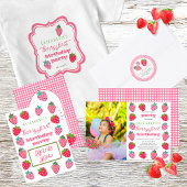 Chapeaux De Fètes Fraises Fille Berry Premier anniversaire fête