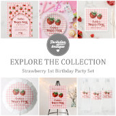 Serviette En Papier Fraise 1er anniversaire Berry Premier anniversaire