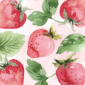 Papier Cadeau Papier d'enrobage aux fraises roses