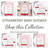 Serviette En Papier Baby shower aux fraises
