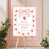 Signe De Table Strawberry Time Capsule Table Sign