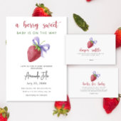 Carte D'accompagnement fraise et arc Devinez combien de bonbons jeu