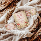 Invitation Strawberry First Birthday Garden Party 1st Birthda