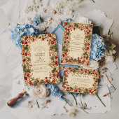 Invitation Vintage Strawberry Garden Wedding