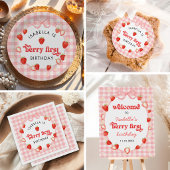 Invitation Photo d'anniversaire des 2 ans de Strawberry Two S