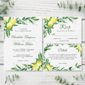 Serviette En Papier Papier de Baby shower aux citrons fleuris (Personnalisez la collection de ce créateur indépendant.)