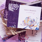 Save The Date Mariage photo chic violet violet Enregistrer la da