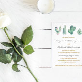 Carte De Placement aquarelle succulents mariage carte place élégant