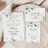 Eucalyptus Foliage White Floral Bridesmaid Tote Bag
