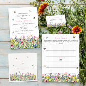 Boho Summer Wildflower Baby shower Uitnodiging