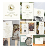 Éventail Ventilateur de programme intemporel Sun et Moon