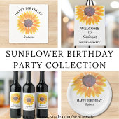 Invitation Anniversaire Tournesol 