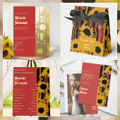 Programme Tournesol Été Or Rouge Mariage