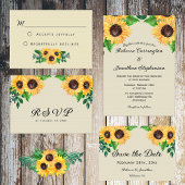 Ballotins Sunflower Sunshine Mariage Favor Box