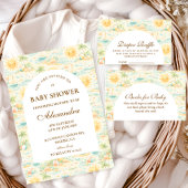 Carte D'accompagnement Sunny Coastal Beach Diapper Raffle