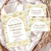Carte D'accompagnement Cute Tropical Animal Party Diapper Raffle