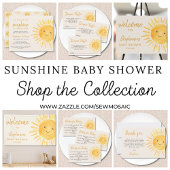Serviette En Papier Baby shower solaire
