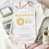 Sunshine First Birthday Invitation