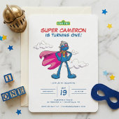 Invitation Rue Sésame | Anniversaire de Super Grover