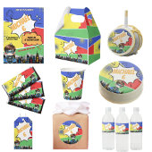 Superheld brandstof omhoog poster