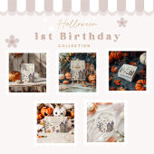 Assiettes En Carton Sorcière bébé douce et Éffrayante Anniversaire