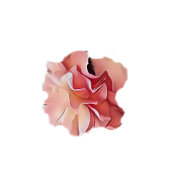 Nappe Doux 16 fleurs roses sur noir