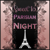 Bloc-note Rose Parisien Tour Eiffel Douce Soirée de 16 ans