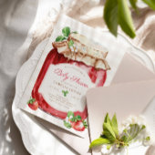 Berry Sweet Strawberry Jam Baby shower Cadeaulabel