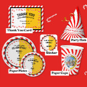 Carte Postale Sweet Candy thème Enfants double Merci d'anniversa