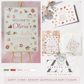 Poster Douce Dessert Cerise Comme le Ventre de Maman 